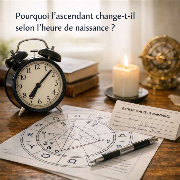 Pourquoi l’ascendant change-t-il selon l’heure de naissance ?