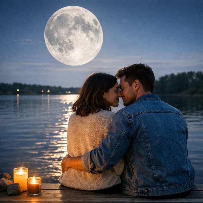 Comment interpréter la Lune en synastrie amoureuse ?