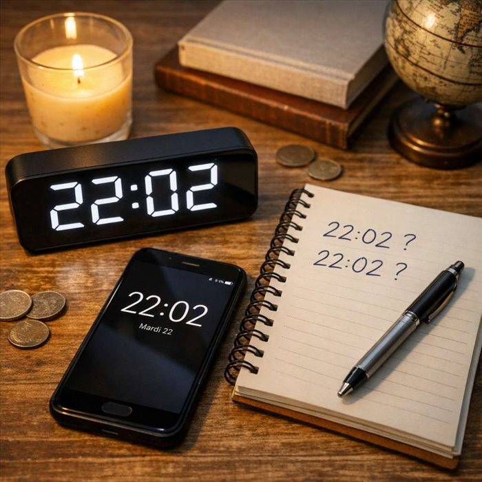 Pourquoi voyez-vous souvent 22h02 ? Signification et causes