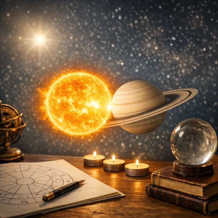 Conjonction Soleil Saturne : sens, effets et interprétation