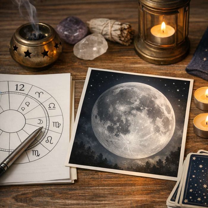 Lune en maison 12 : signification, amour et défis