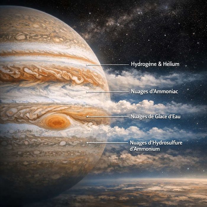 De quoi est composée l’atmosphère de Jupiter ? | Guide complet
