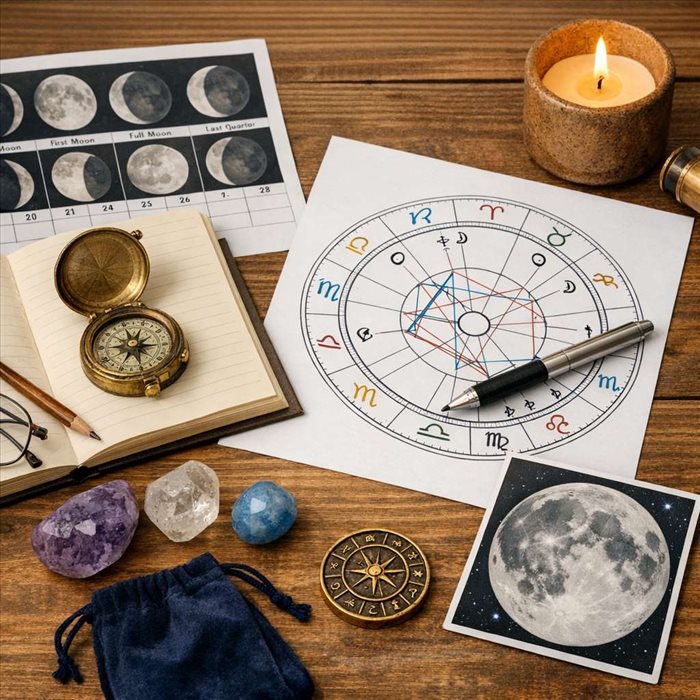 Retour lunaire astrologique : calcul simple et interprétation